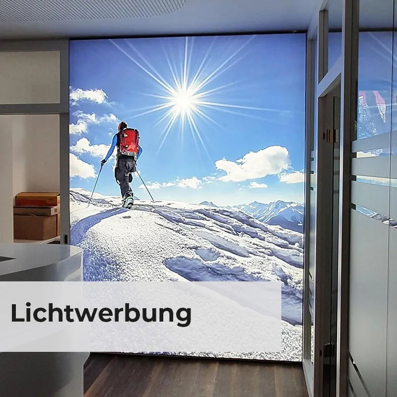 Leuchtende Markenzeichen